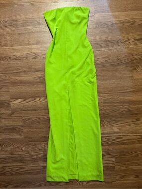 Solace London Strapless  Green Gown